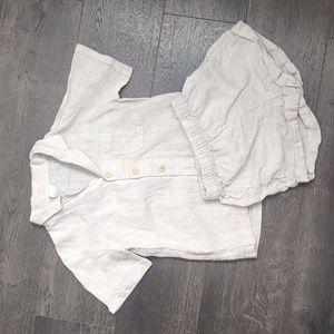 Linen short set